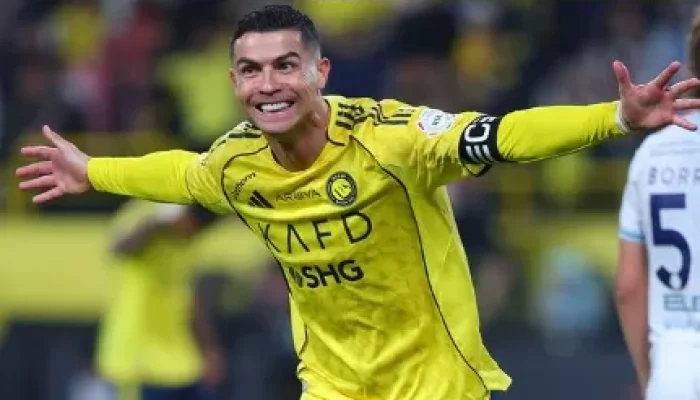 Foto: Cristiano Ronaldo em ação pelo Al-Nassr (Foto: Reprodução-Redes Sociais)