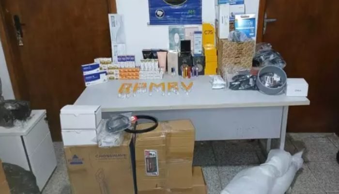 Foto: Carga apreendida pela Polícia Militar Rodoviária (Foto: Divulgação)