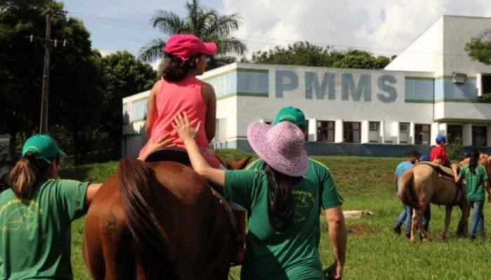 Equoterapia — Foto: Equoterapia (Divulgação - PMMS).