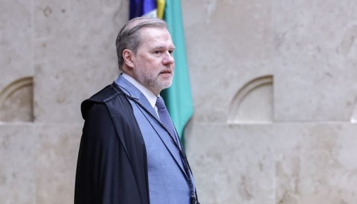 Toffoli em sessão plenária do Supremo — Foto: Toffoli em sessão plenária do Supr