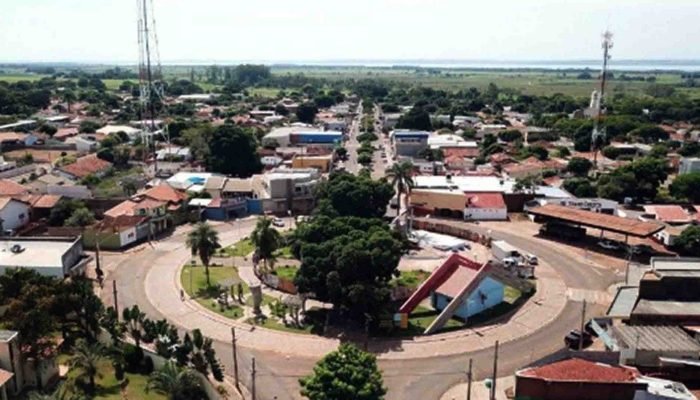 Vista aérea de Anaurilândia (PMA, Divulgação)
