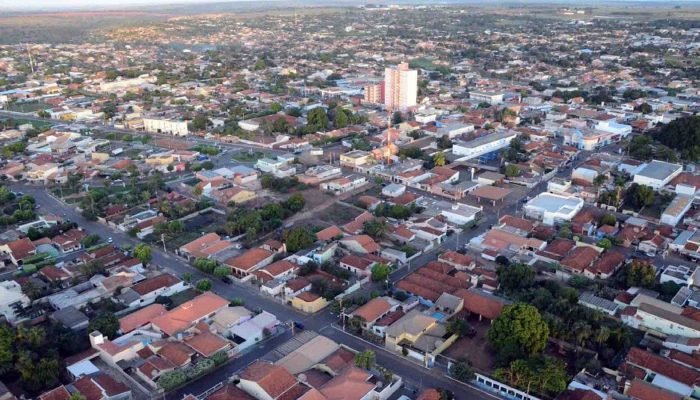 Vista aérea de Paranaíba. (Foto: Parada Dez)