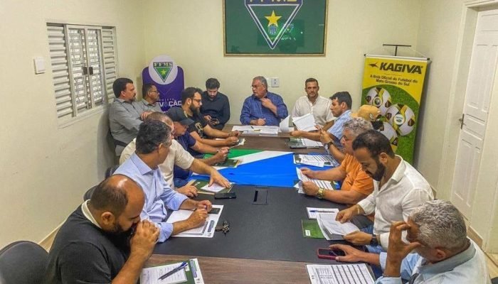 Reunião realizada para definir o cronograma do campeonato - Foto: Assessoria de Imprensa FFMS