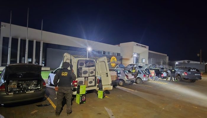 DOF intercepta comboio com mais de R$ 450 mil em produtos de contrabando e descaminho