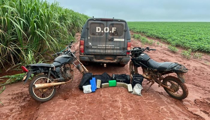 DOF prende dois homens que transportavam mais de 50 quilos de drogas em motos