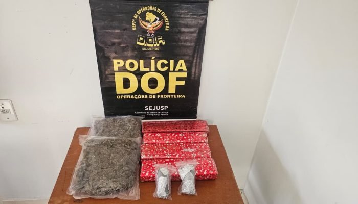 DOF prende homem que transportava maconha, skunk e haxixe para Dourados