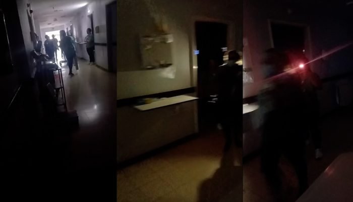 Queda de energia na Santa Casa. (Foto: Fala Povo)