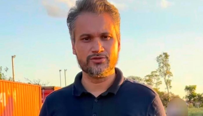 Vereador fez um vídeo no local do ocorrido (reprodução) — Foto: Vereador fez um