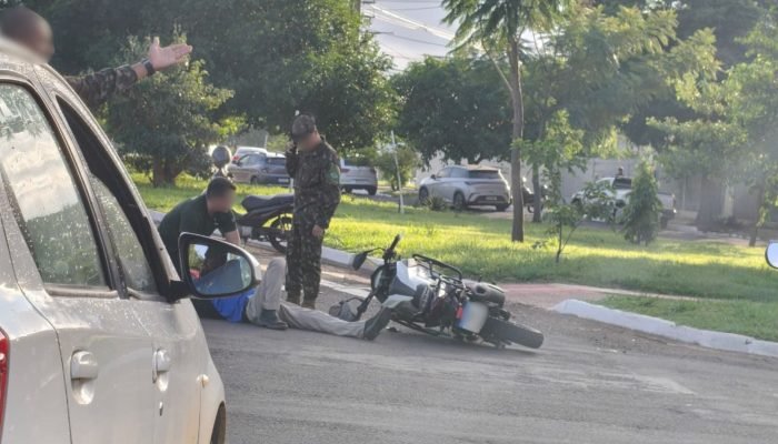 Acidente tumultuou trânsito na manhã desta quinta. — Foto: Acidente tumultuou tr