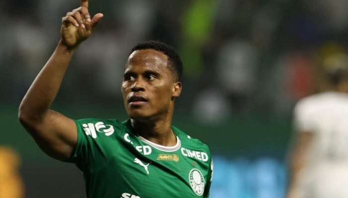 Foto: 1 de 1 jhon arias, do palmeiras - metrópoles - Foto: Cesar Greco/Palmeiras