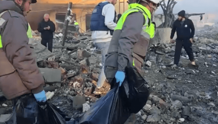 Região do Líbano alvo de um raro ataque aéreo. — Foto: Regiçao do Líbano alvo de