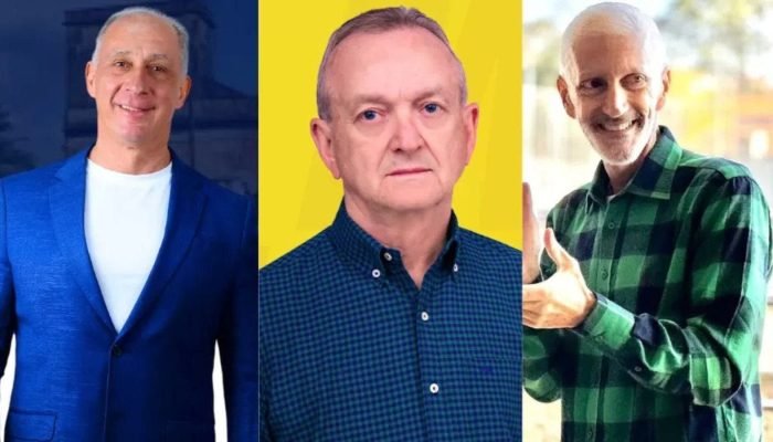 Foto: Reprodução: Redes Sociais/ Jaury Gonzales (à esquerda.); na sequência: Darci Sallet e Carlos Mangini