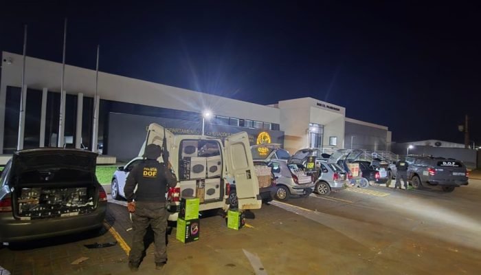 DOF intercepta comboio com mais de R$ 450 mil em produtos contrabandeados