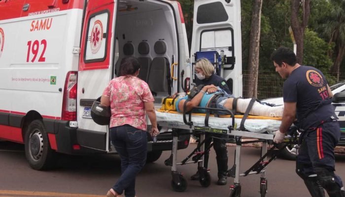 Motociclista Sofre Fratura Exposta em Colisão na Avenida Tamandaré, em Campo Grande