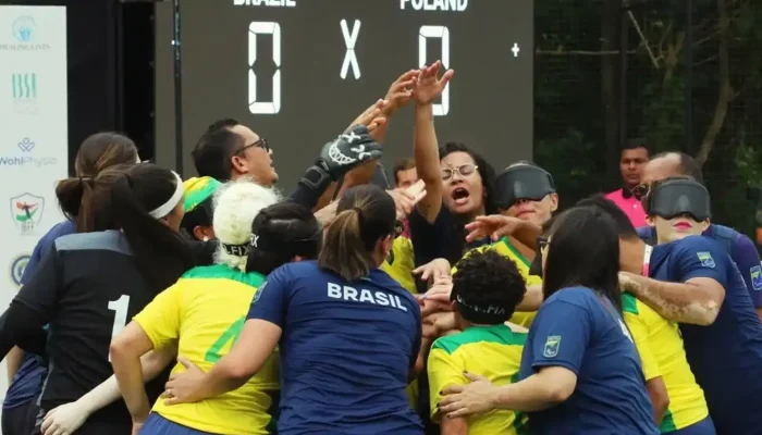 Brasil chega à semifinal do Mundial de Futebol de Cegos na Índia