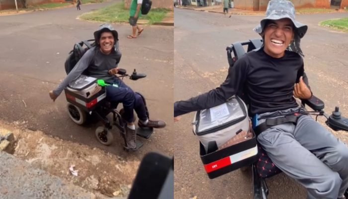 Sorriso no rosto é a marca registrada do atendimento de Daniel. — Foto: Sorriso