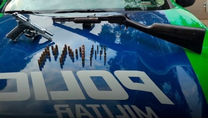 PMA prende homem por posse ilegal de armas em Itaquiraí