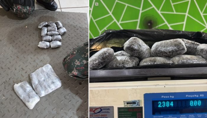 Jovem de 18 anos é presa pela PMA com droga que seria entregue em Naviraí