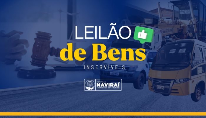 Prefeitura de Naviraí abre visitação e realiza leilão on-line de bens municipais
