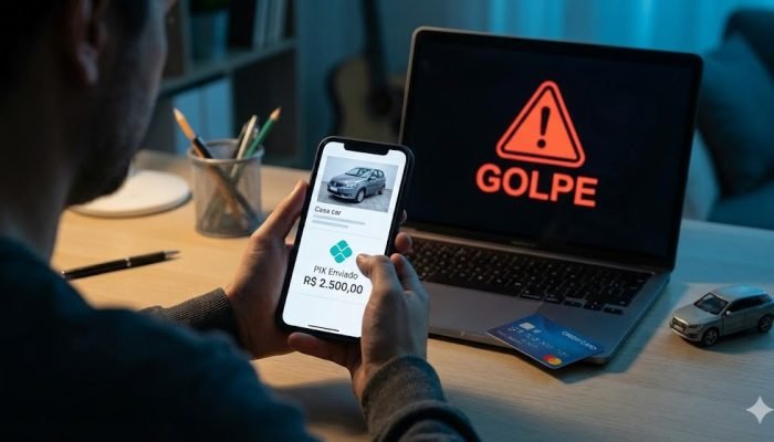 Homem de 40 anos cai em golpe de venda de veículo pela internet e perde R$ 2.500