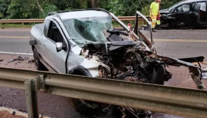 Acidente na BR-163. — Foto: Acidente na BR-163. (Divulgação, Rio Verde News)