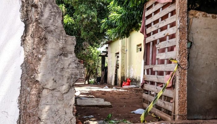 Casa onde ocorreu o crime. (Foto: Nathalia Alcântara, arquivo Midiamax)