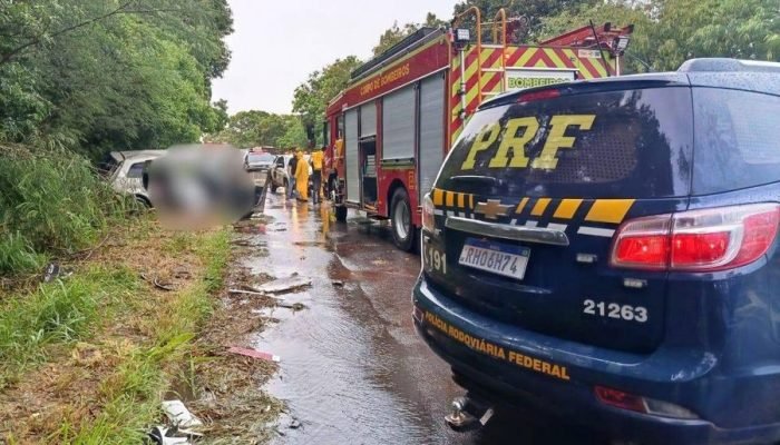 Acidente de trânsito na BR-376 — Foto: Nova News