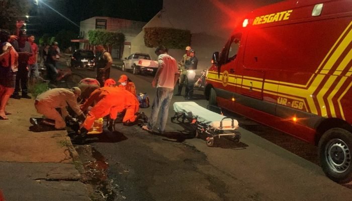 Acidente na região da Vila Operária — Foto: Nova News