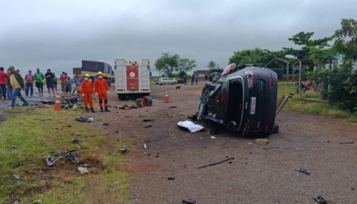 Acidente na BR-487 mata mãe e filha em Itaquiraí