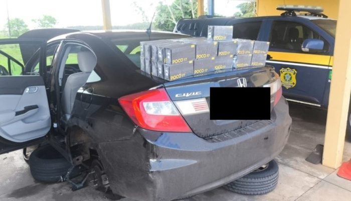 Apreensão de mercadorias estrangeiras — Foto: Imagem: Divulgação / PRF