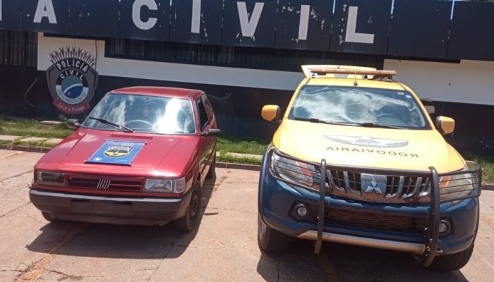 PMR recupera, na MS-480, Fiat Uno furtado em Nova Andradina