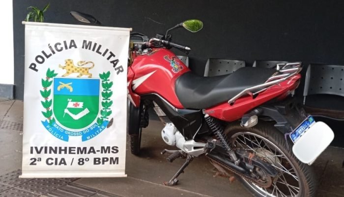 Imagem de uma motocicleta — Foto: Imagem: Divulgação PM