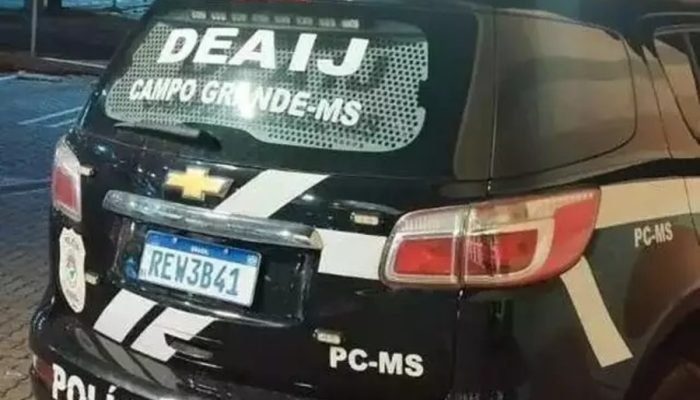Viatura da Deaij, delegacia que apura os casos de deepfake. — Foto: Viatura da D