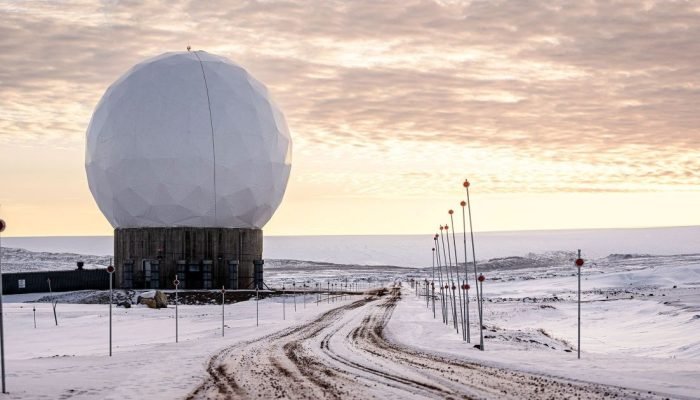 Base Espacial de Pituffik, antiga Base Aérea de Thule, no norte da Groenlândia —