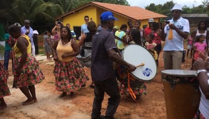 Quilombolas da comunidade Lagoa Santa, no município de Ituberá (BA) — Foto: Quil