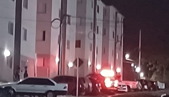 Foto: Polícia no local no dia em que ocorreu o crime (Midiamax)