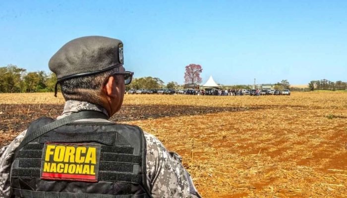 Força Nacional (Foto: Nathália Alcântara/Jornal Midiamax)