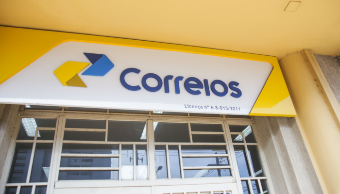Fachada dos Correios em MS. — Foto: Fachada dos Correios em MS. (Henrique Arakak