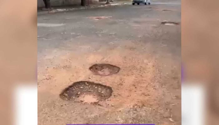 Borracharia 'agradece' buracos nas ruas de Campo Grande em vídeo viral