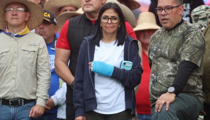 Delcy Rodríguez, a nova presidente da Venezuela — Foto: Busca Gazeta do Povo