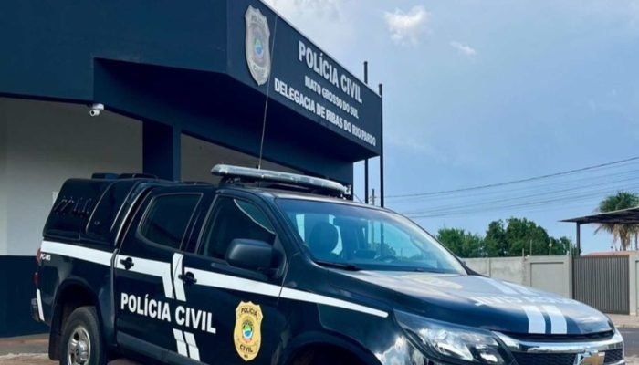 Foto: Delegacia de Polícia de Ribas do Rio Pardo. (Foto: Divulgação, PCMS)