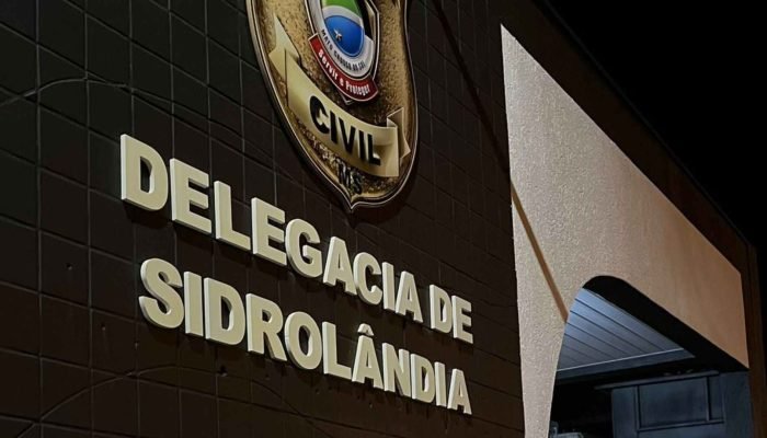 Foto: Autor se apresentou na Delegacia de Sidrolândia. (Foto: Divulgação, PCMS)
