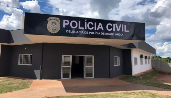 Delegacia de Polícia Civil de Cassilândia. (Reprodução, Cassilândia Notícias) —