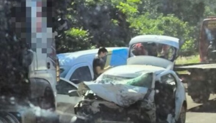 Acidente na BR-262 — Foto: Foto: O Pantaneiro