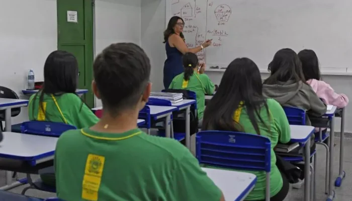 Alunos da rede estadual de MS. (Foto: Bruno Rezende, Governo de MS)