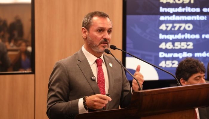 Coletiva da Polícia Federal no Ministério da Justiça e Segurança Pública. — Foto