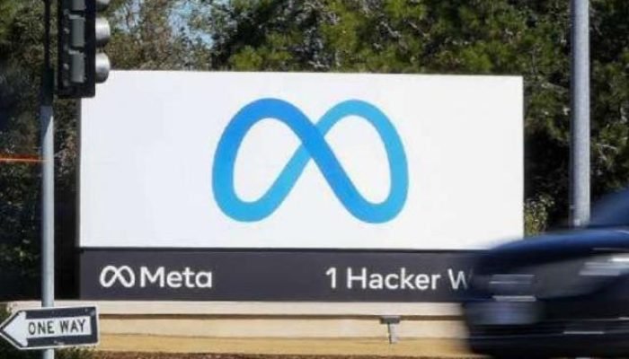 Foto: fachada da sede da meta nos Estados Unidos, California