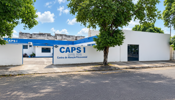Fachada do Centro de Atenção Psicossocial CAPS 1 Nova Vida.