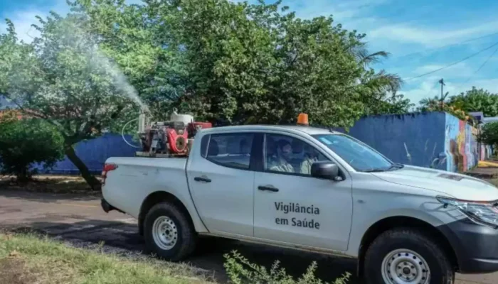 Veículo do fumacê. (Foto: Arquivo, Midiamax)