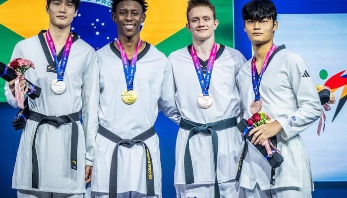 Henrique Marques conquista 2º ouro brasileiro no Mundial de Taekwondo